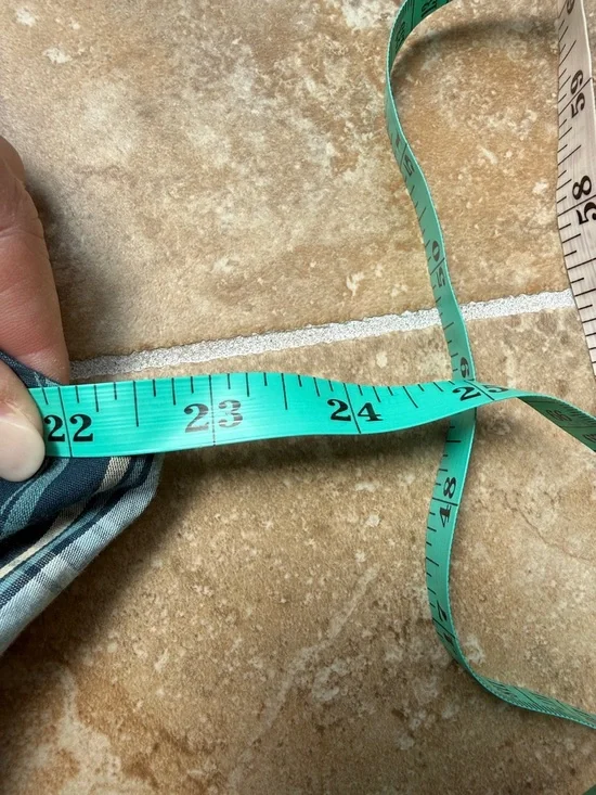 The Tommie Midi Dress Cap-sleeve Blue Plaid Zip-Front Pockets Anthropologie L - Picture 14 of 16